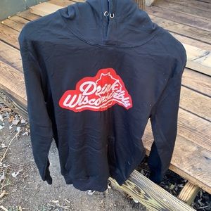 Drink Wisconsin black hoodie